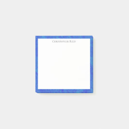 Gefleckter kobaltblauer Rahmen im Canvas-Look Post-it Klebezettel