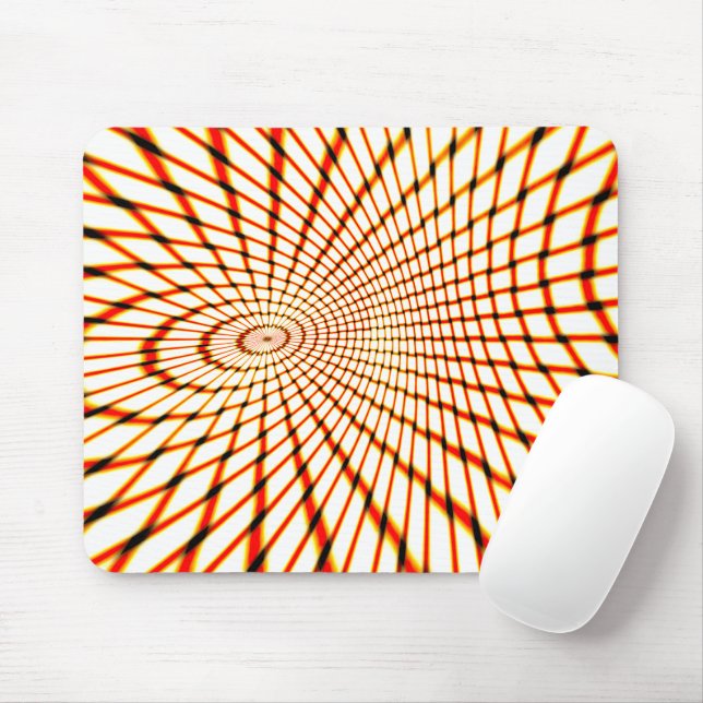 geflochtene orangefarbene Linien bilden einen gesu Mousepad (Mit Mouse)