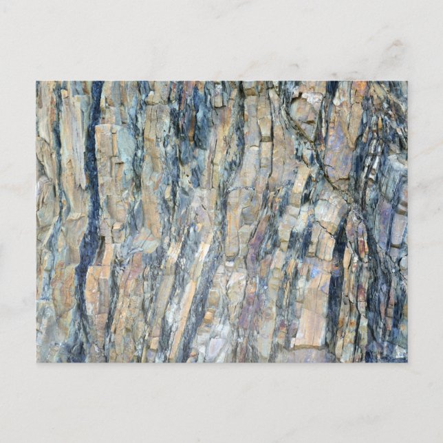 Geflochtener Felsen im Olympischen Nationalpark Postkarte (Vorderseite)