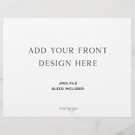 Geflochtenes Hochzeitsprogramm 8.5x11"