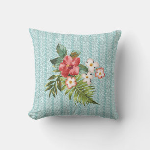 Geflortes Geflora-tropisches Wellenmuster Kissen