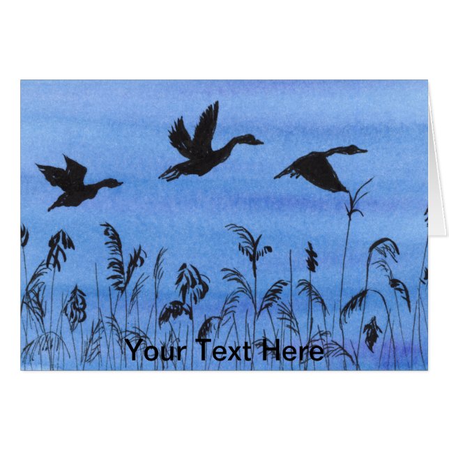 Geflügel im Flug (Vorderseite (Horizontal))