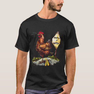 Geflügel in Bewegung Lustiger Hahn Hühnerfarm Tier T-Shirt