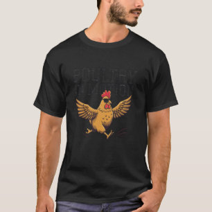 Geflügel in Bewegung Lustiges Hühnerlaufdesign T-Shirt