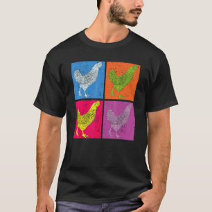 Geflügelfarmer Farm Tier Pop Huhn 1 T-Shirt