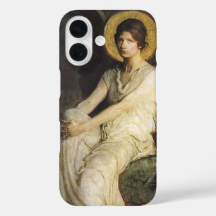 Geflügelte Figur, die auf einem Felsen sitzt, von iPhone 16 Hülle