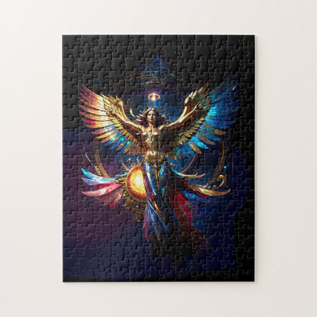 Geflügelter Engel der Freiheit Fantasy-Kunst Puzzle (Vertikal)