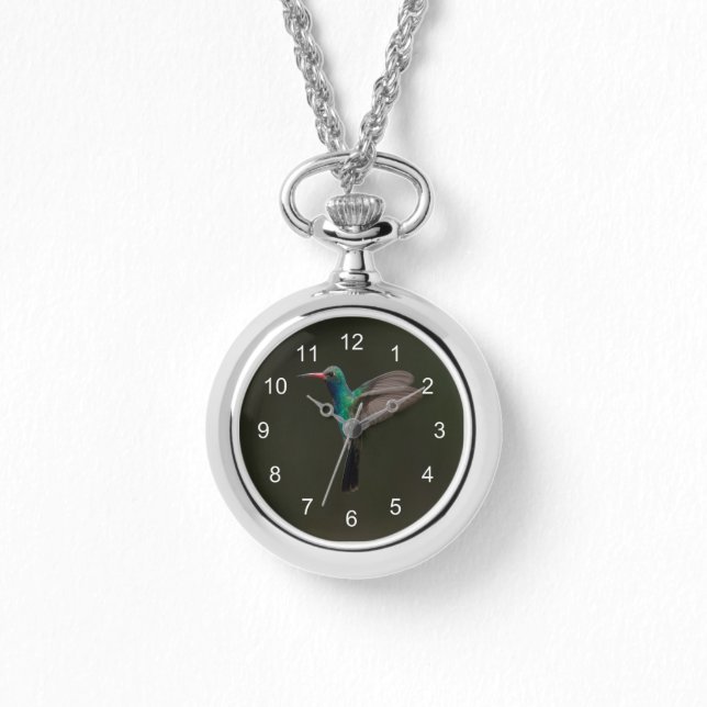 Geflügelter Hummingbird Armbanduhr (Vorderseite)