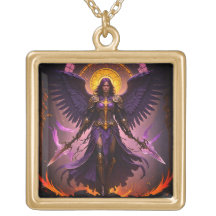 Geflügelter Kriegergel/Göttin-Kette