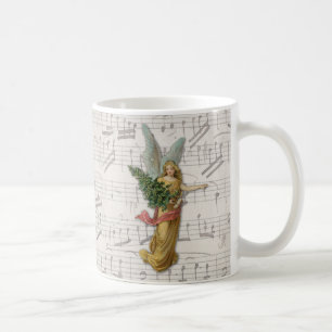 Geflügelter Weihnachtsengel-Baum viktorianischer P Tasse