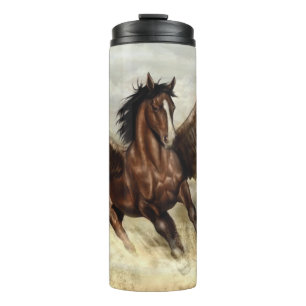 Geflügeltes Pegasus   Thermosbecher