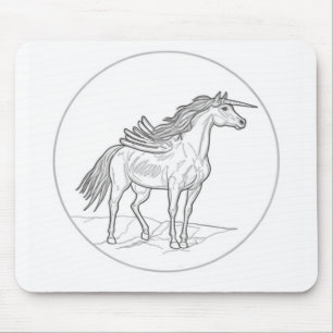 Geflügeltes Pferd 🐴 Mousepad