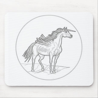 Geflügeltes Pferd 🐴 Mousepad
