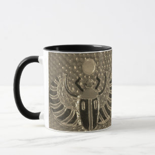 Geflügeltes Skarabäus-Kachel-Muster-Tasse 2 Tasse