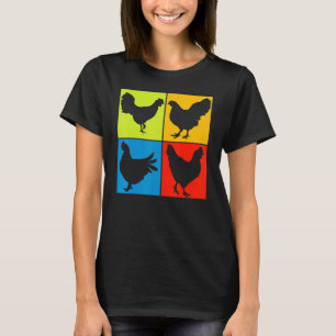 Geflügelzuchtbetrieb Tierischer Bauer Pop Hühner 1 T-Shirt