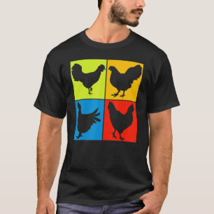 Geflügelzuchtbetrieb Tierischer Bauer Pop Hühner 1 T-Shirt