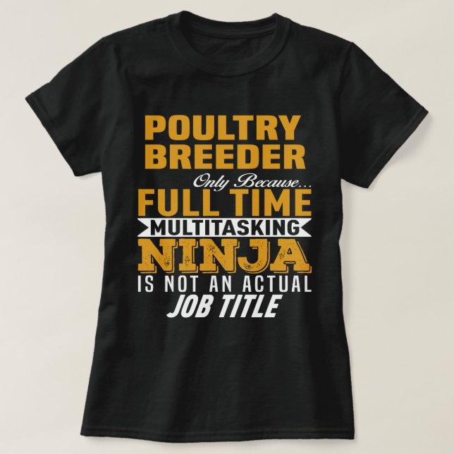 Geflügelzüchter T-Shirt (Design vorne)