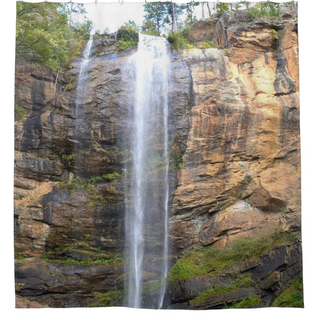 Geflüster von Toccoa Falls Duschvorhang (Vorderseite)