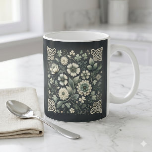 Geflüstertes Klee-Knotenmuster-Garten Kaffeetasse