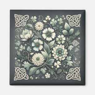Geflüstertes Kleeblatt-Knotenwerk-Garten Magnet