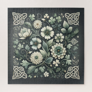 Geflüstertes Kleeblatt-Knotenwerk-Garten Puzzle