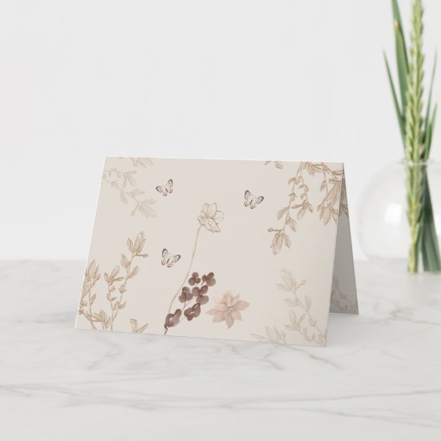 Gefolgte Hochzeitserklärung Einladung (Vorderseite)