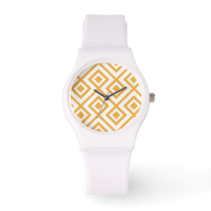 Geformtes geometrisches Muster der Raute Armbanduhr