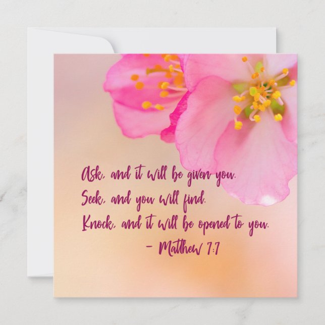 Gefragt, und es wird Christlich floral inspirieren (Vorderseite)