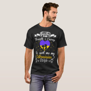 Gefragtes Gott-Stärken-Mut gesendetes ukrainische T-Shirt