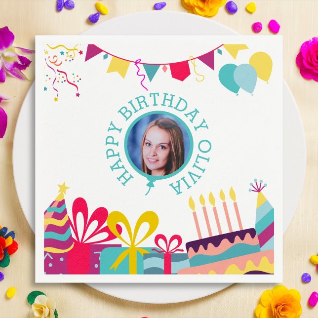 Gefreuter Text zum benutzerdefinierten Foto der Ge Serviette (Von Creator hochgeladen)