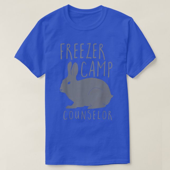 Gefriercampingplatz Hinterhof Fleisch Kaninchenhüt T-Shirt (Design vorne)