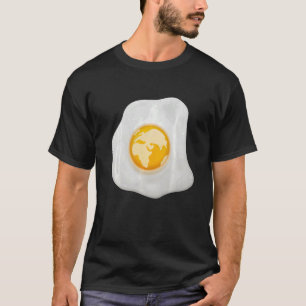 Gefriereier mit Erdglobe auf Yolk Kostüm T-Shirt