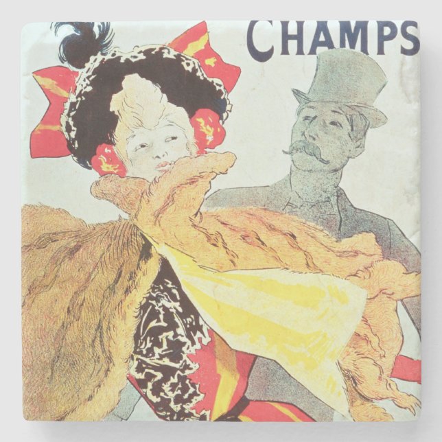 Gefrieren Sie Palace', Champions Elysees, Paris, Steinuntersetzer (Vorderseite)