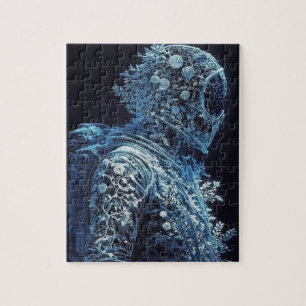 Gefrierfloraler Astronaut Puzzle