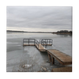 Gefriersee mit Dock Fliese