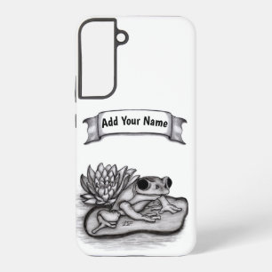Gefroren mit Lotus-Blume , Name hinzufügen Samsung Galaxy Hülle
