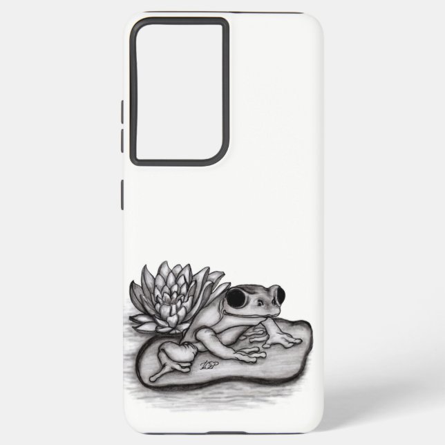 Gefroren mit Lotus-Blume Samsung Galaxy Hülle (Rückseite)
