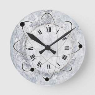 gefroren runde wanduhr