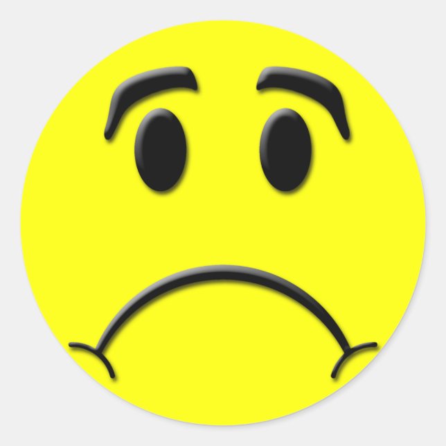 gefroren runder aufkleber (Vorderseite)