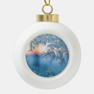 Gefrorene Ansicht Keramik Kugel-Ornament