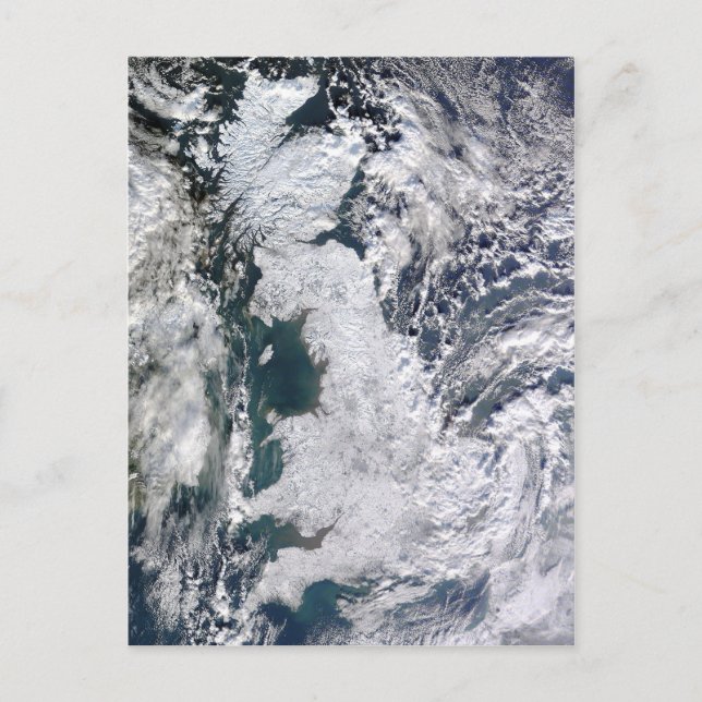 Gefrorene britische Postkarte (Vorderseite)