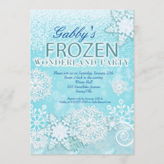 Gefrorene Einladung, Winter-Einladung, Snowy laden Einladung
