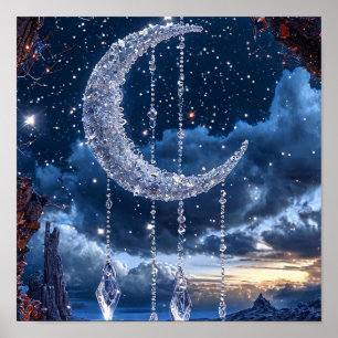 Gefrorene Mondkunst Poster