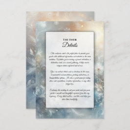 Gefrorene Petalen in einer Golden Winter Mist Hoch Begleitkarte