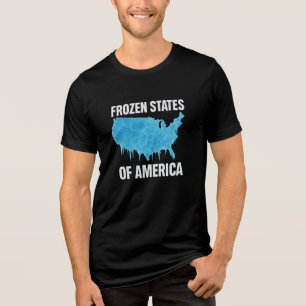 Gefrorene Staaten von Amerika Tri-Blend Shirt