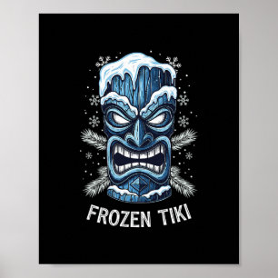 Gefrorene Tiki Hawaiian Party Luau Kalte Winterfei Poster