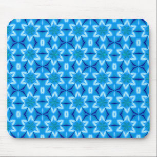 Gefrorene weiße Blumen Mousepad