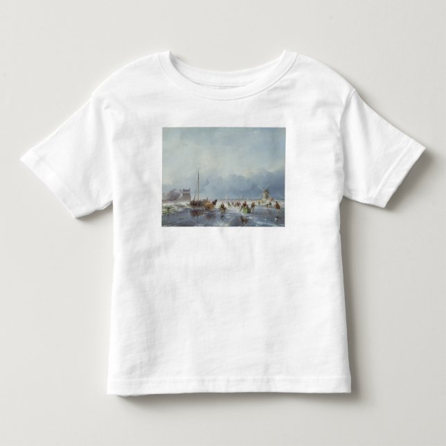 Gefrorene Winterszene Kleinkind T-shirt (Vorderseite)