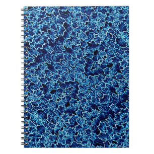 Gefrorener blauer Efeu Cool Notizblock
