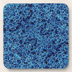 Gefrorener blauer Efeu Getränkeuntersetzer